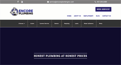 Desktop Screenshot of encoreplumbinginc.com